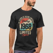 Vintage 1968 - 56ste verjaardag t-shirt (Voorkant)