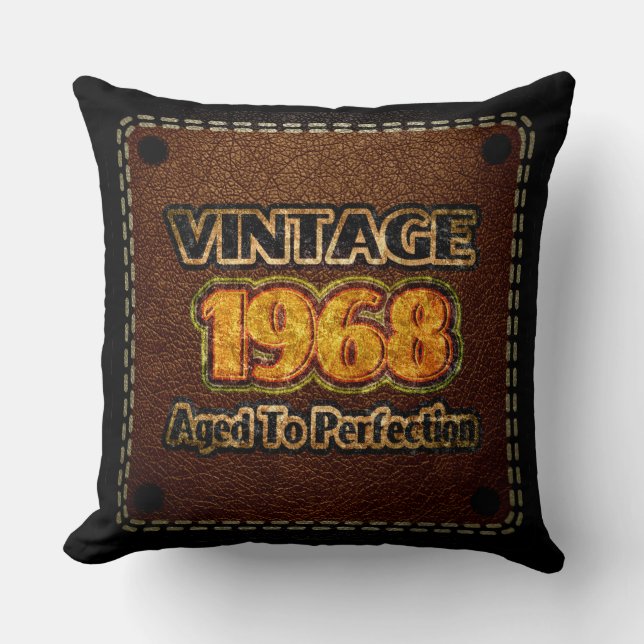 Vintage 1968 - Geavanceerd Kussen (Voorkant)