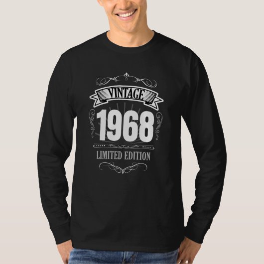 Vintage 1968 grappig 50ste verjaardag Shirt Mannen (Voorkant)