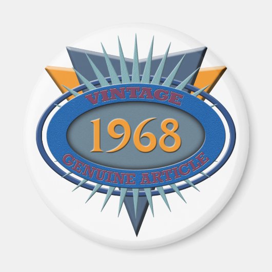 Vintage 1968 magneet (Voorkant)