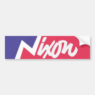 Vintage 1968 Richard Nixon Bumpersticker