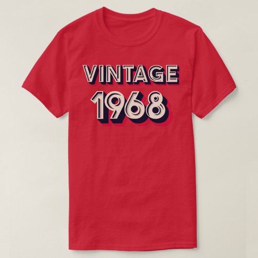 Vintage 1968 t-shirt (Design voorkant)