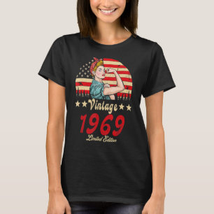 Vintage 1969 1969 53e B Dag 53 jaar oud T-shirt