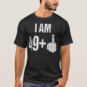 Vintage 1969 50e Verjaardag Ik ben 49 Plus Midden T-shirt