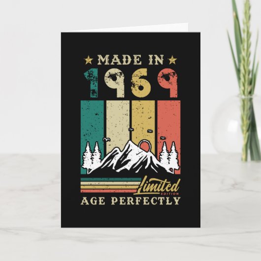 Vintage 1969 Birthday Kaart (Voorkant)