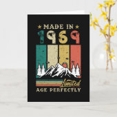 Vintage 1969 Birthday Kaart (Gele Bloem)