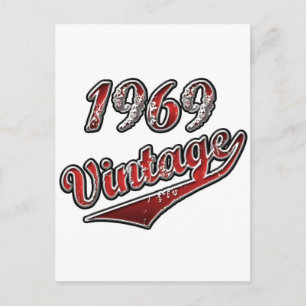vintage 1969 briefkaart