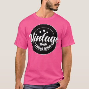 Vintage 1969 Limited Edition 52e verjaardagscadeau T-shirt