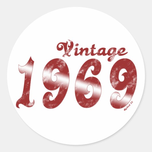 Vintage 1969 Sticker (Voorkant)
