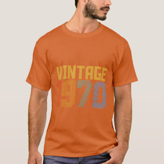 vintage 1970 kleurrijke vrienden t-shirt