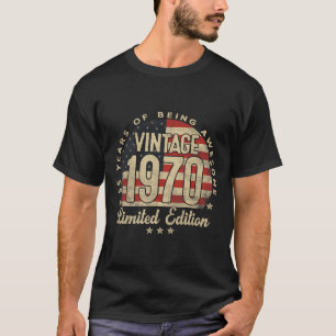 Vintage 1970 Limited Edition 55-jarige cadeaus VS T-shirt