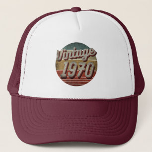 VINTAGE 1970 MANNEN VROUWEN BIRTHDAY GIFT TRUCKER PET