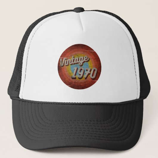 VINTAGE 1970 TRUCKER PETROLEUMHOED PET (Voorkant)