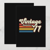 Vintage 1971 50e verjaardag kaart (Voorkant / Achterkant)