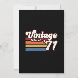 Vintage 1971 50e verjaardag maart kaart