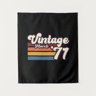 Vintage 1971 50e verjaardag maart wandkleed