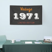 Vintage 1971 Gelimiteerde Editie Cadeau Banner – R (Beurs)