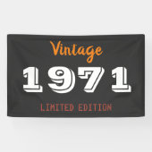 Vintage 1971 Gelimiteerde Editie Cadeau Banner – R (Horizontaal)