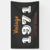 Vintage 1971 Gelimiteerde Editie Cadeaubanner – Re Spandoek (Verticaal)