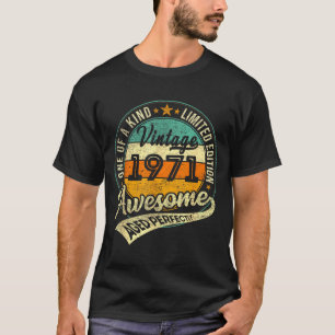 Vintage 1971 Limited Edition 55 Jaar Oud 55e Verja T-shirt