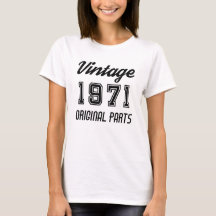 Vintage 1971 Originele Onderdelen Verjaardag