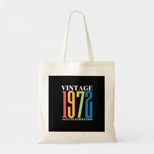 Vintage 1972,50th Birthday Tote Bag (Voorkant)