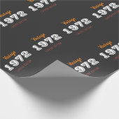 Vintage 1972 Limited Edition – 54e verjaardag Cadeaupapier (Hoek)