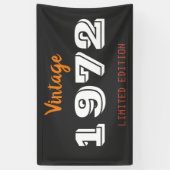 Vintage 1972 Limited Edition Banner – Retro 54th (Verticaal)