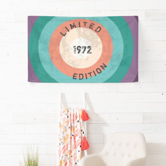 Vintage 1972 Limited Edition Banner – Retro 54th (Insitu)