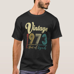 Vintage 1973 49Th Birthday 49 Years Old Gift Men W T-shirt