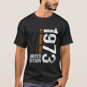 Vintage 1973 53e verjaardagscadeaus mannen vrouwen t-shirt