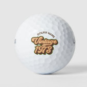 Vintage 1973 aangepaste golfballen (Voorkant)