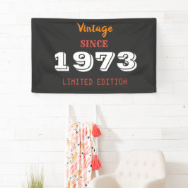 Vintage 1973 Gelimiteerde Editie Cadeaobanner – Re Spandoek