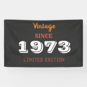 Vintage 1973 Gelimiteerde Editie Cadeaubanner – Re Spandoek (Horizontaal)
