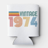 Vintage 1974 50ste verjaardag blikjeskoeler (Achterkant)