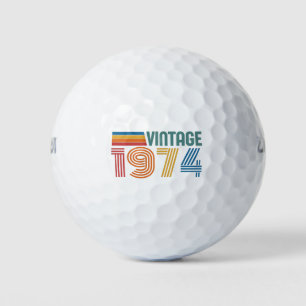 Vintage 1974 50ste verjaardag golfballen