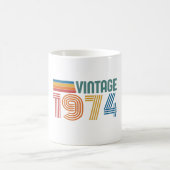 Vintage 1974 50ste verjaardag koffiemok (Center)