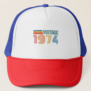 Vintage 1974 50ste verjaardag trucker pet