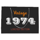 Vintage 1974 Grote Cadeautas – 52e verjaardag limi (Achterkant)