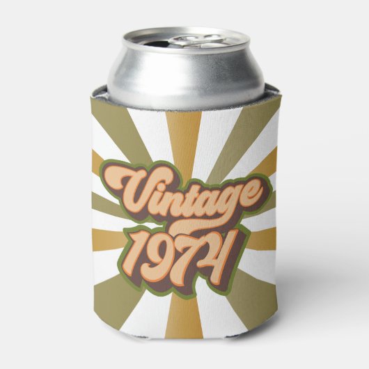 Vintage 1974 Koelbox Blikjeskoeler (Blikje Voorkant)