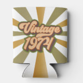 Vintage 1974 Koelbox Blikjeskoeler (Achterkant)