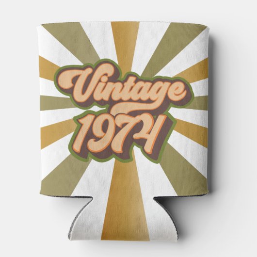 Vintage 1974 Koelbox Blikjeskoeler (Achterkant)