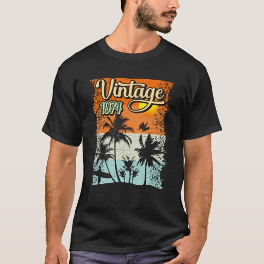 Vintage 1974 t-shirt (Voorkant)