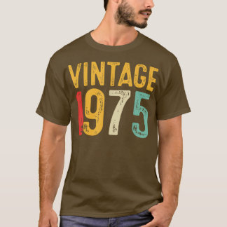 Vintage 1975 47e Man ter gelegenheid van de geboor T-shirt
