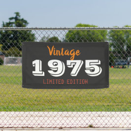 Vintage 1975 50e verjaardag – Gelimiteerde editie Spandoek