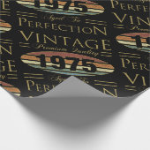 Vintage 1975 50ste verjaardag cadeaupapier (Hoek)