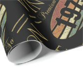 Vintage 1975 50ste verjaardag cadeaupapier (Rol Hoek)