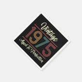 Vintage 1975 50ste verjaardag servet (Hoek)