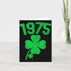 Vintage 1975 50ste verjaardag St. Patricks Day Sha Kaart