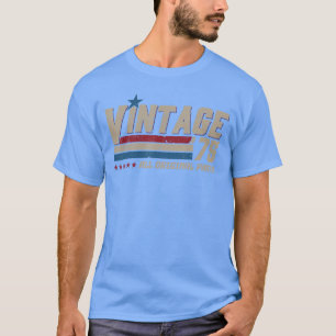 Vintage 1975 Alle Originele Onderdelen Verjaardag T-shirt